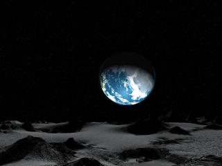 обои Земля с луны фото