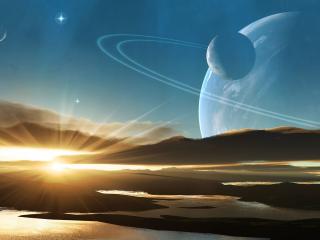 обои 3D-графика  Рассвет фото