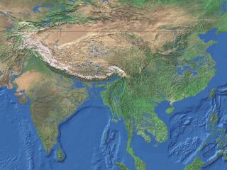 обои Азия на карте фото