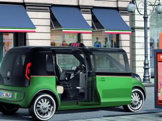 обои 2010 Volkswagen Milano Taxi Concept открытая дверь фото