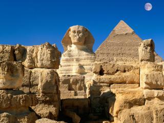 обои Египетский сфинкс и пирамида фото