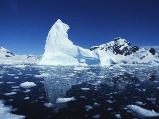 обои Oстроконечный айсберг фото