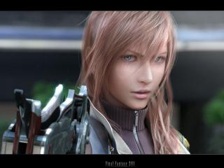 обои Final Fantasy XIII - девушка с оружием фото