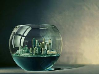 обои City in Fishbowl фото