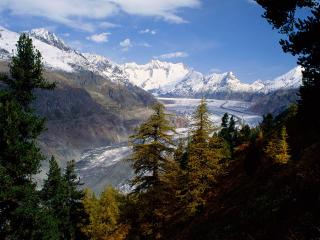 обои Grosser Aletsch Glacier,   Berner Oberland,   Switzerland фото