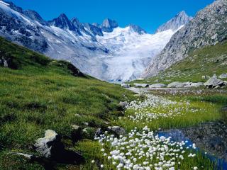 обои Unteraargletscher,   Switzerland фото