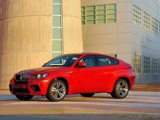 обои для рабочего стола: BMW X6 M Red