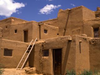 обои Taos Pueblo,   New Mexico фото