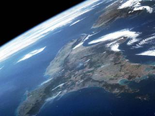 обои Вид Земли из космоса фото