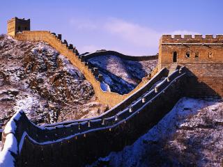 обои Великая китайская стена зимой фото
