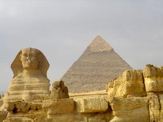 обои Пирамида и сфинкс фото