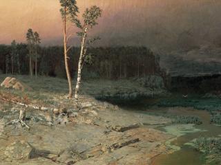 обои На острове Валааме. 1873, холст, масло, 76х130 см фото