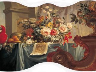обои Цветы, фрукты, попугай. 1754 фото