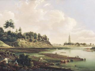 обои Вид Звенигорода. Вторая четверть XIX века фото
