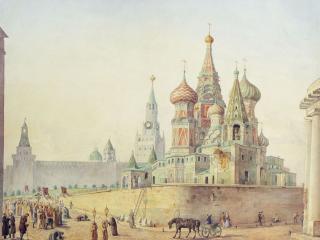 обои Храм Василия Блаженного. 1830—1840-е фото