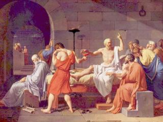 обои для рабочего стола: Жак - Луи Давид-Смерть Сократа