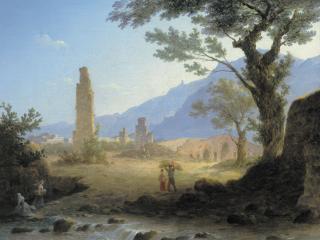 обои Итальянский пейзаж. 1847 фото