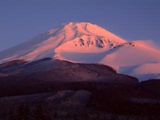 обои Утренний восход солнца в долине вулканов фото