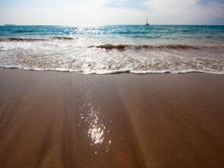 обои Волны омывающие пляж фото