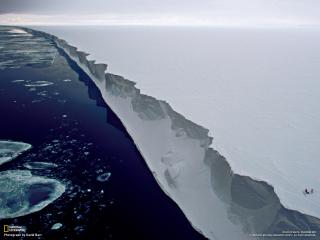 обои Слой дьда и снега в северном ледовитом океане фото