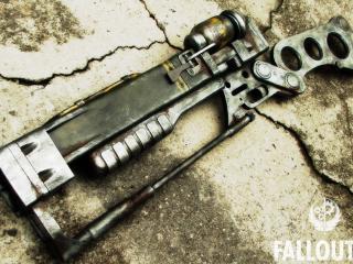обои Игра Fallout 3 - пушка фото