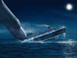 обои для рабочего стола: Причина гибели Титаника