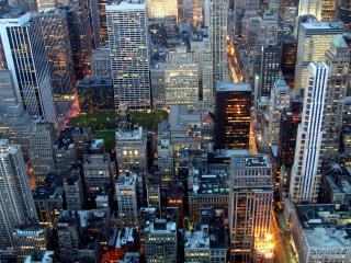 обои Нью Йорк с высоты птичьего полета,   США (New York) фото