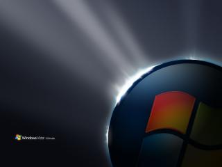 обои Светящаяся эмблема Windows фото