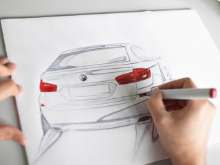 обои 2011 BMW 5 Series Touring зарисовка фото
