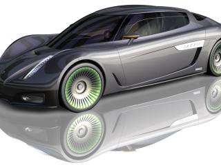 обои 2009  Koenigsegg Quant Concept боком фото