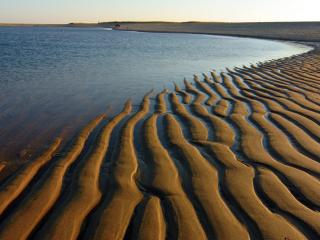 обои Песок и вода фото