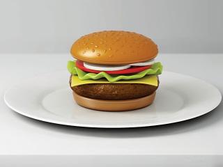 обои Пластиковый гамбургер фото