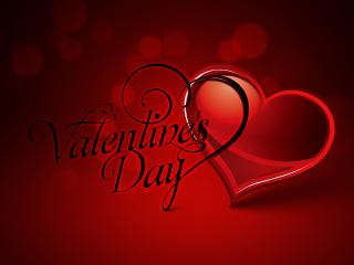 обои День Св. Валентина - Красное сердце фото
