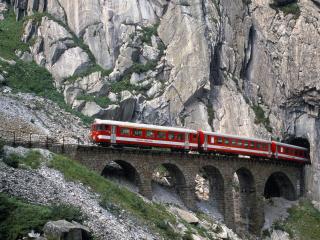 обои Швейцарская горная железная дорога фото