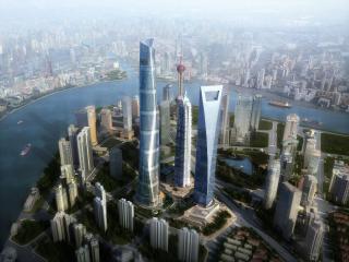 обои Шанхай макет небоскрёба фото
