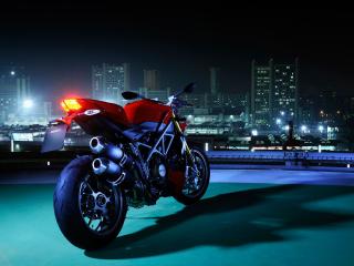 обои Красный мотоцикл Ducati фото
