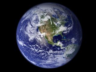 обои Западное полушарие Земли - вид из космоса фото