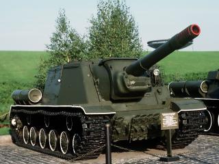 обои Самоходная артиллерийская установка SU-152 фото