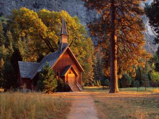 обои Часовня. Национальный парк Йосемити,   Калифорния фото