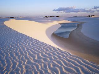 обои Песок и вода в пустыне фото