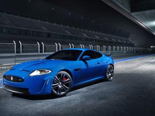обои Синий Jaguar xkr фото