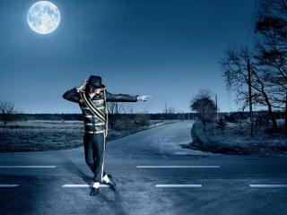 обои Michael Jackson танцует на перекрёстке фото