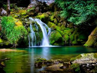 обои Сказочная красота водопада фото