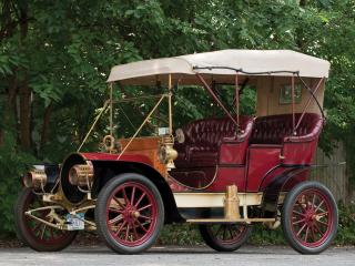обои Franklin Model G Touring 1906 боком фото