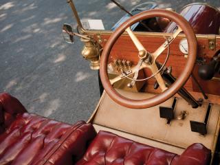 обои Franklin Model G Touring 1906 руль фото