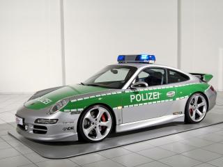 обои TechArt Porsche 911 Carrera S Police Car (997) бок фото