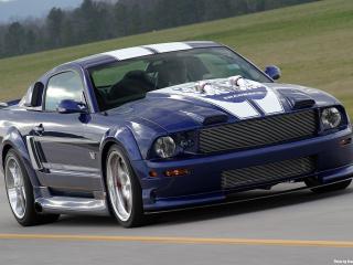 обои 2006 Ford Shadrach Mustang GT by Pure Power Motorsports синяя мечта фото