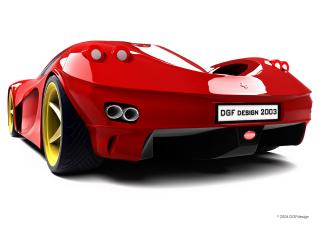 обои DGF Design Ferrari Aurea Berlinetta зад фото