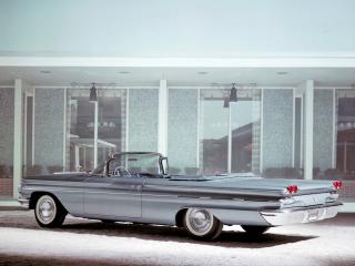 обои для рабочего стола: Pontiac Bonneville Convertible 1960 без крыши