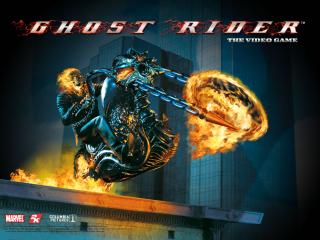 обои Ghost Rider прыжок фото